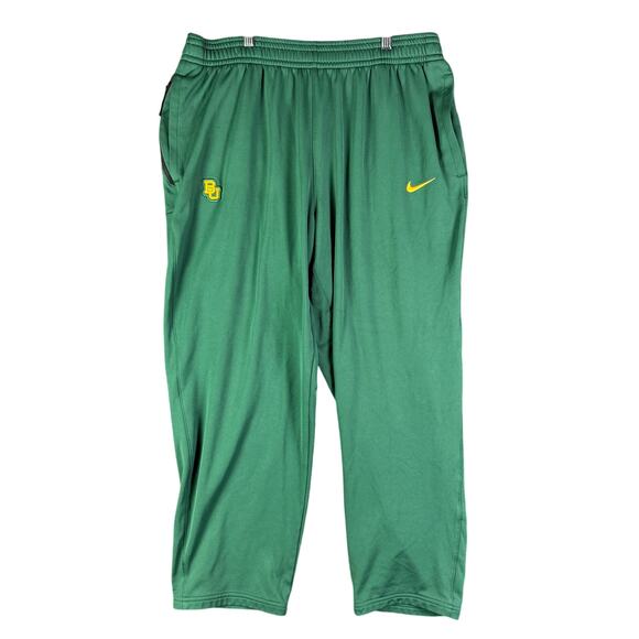 Nike Baylor Bears Player‎ Issue On Field Sideline Pants Green Gold Mens 2XL NCAA - Picture 1 of 12